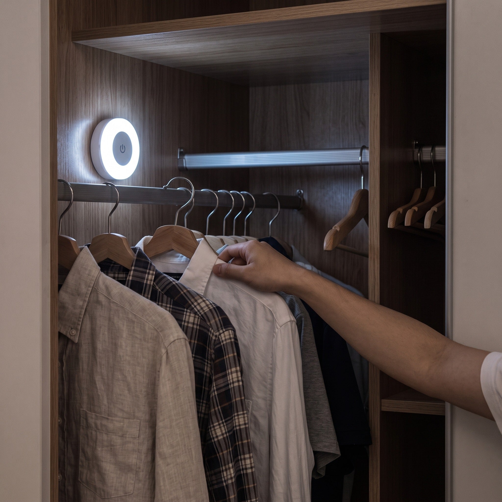 Little Glow In A Wardrobe Corner